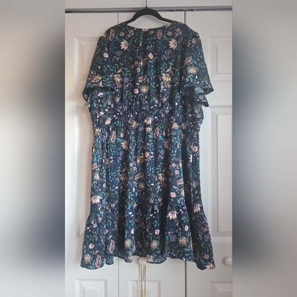 Maurices Navy Floral Dress Size 2x - Picture 4 of 4